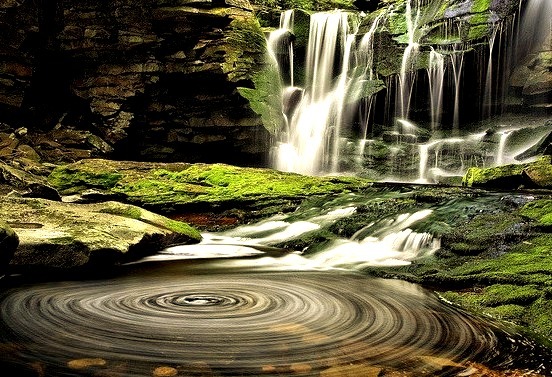 by ForestGladesiWander on Flickr.Elakala Falls in West Virginia, USA.