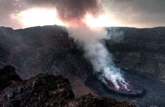 by zekeafroid on Flickr.Inside Nyiragongo Volcano crater, Democratic Republic of Congo.