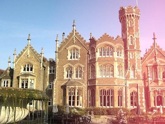Oakley Court, a Victorian Gothic country house in Berkshire, England