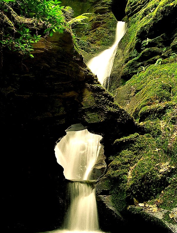 St. Nectan's Glen Waterfalls, Cornwall, England