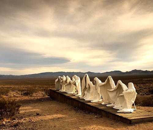 Last Supper, Ryholite ghost town, Nevada, USA