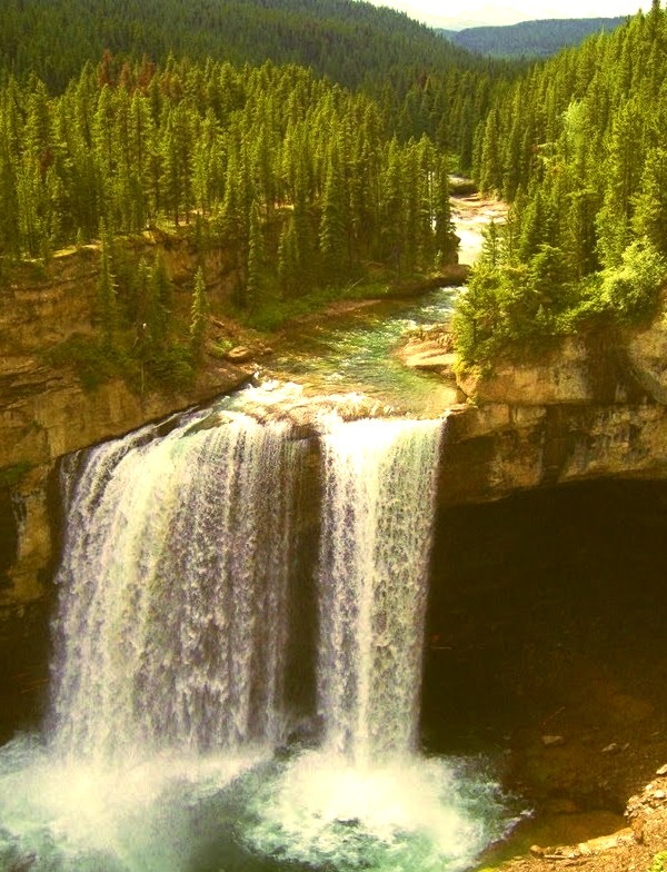 Kakwa Falls in Alberta, Canada