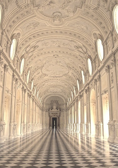 La Galleria Grande at Palace of Venaria in Piedmont, Italy