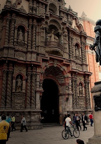 Basilica de Nuestra Senora de la Merced in Lima, Peru